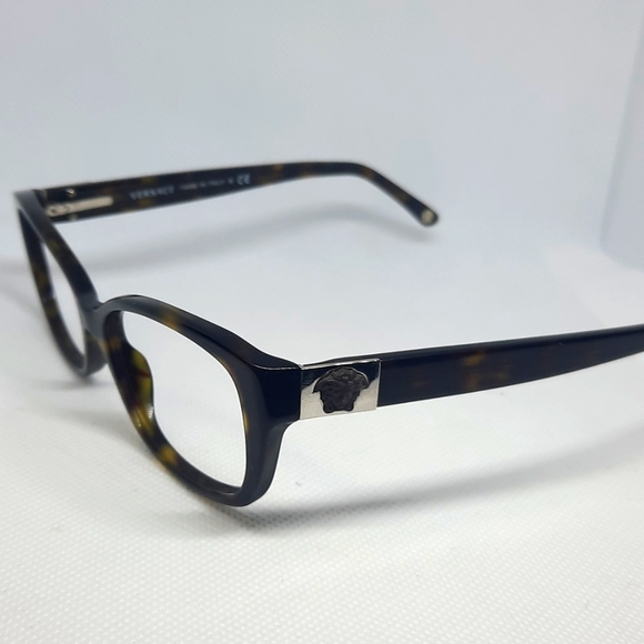 VERSACE mod 3148 c.108 52-16-135 + CUSTOM CLIP-ON Rx Eyeglass Frame, Pre-Owned - Picture 3 of 8